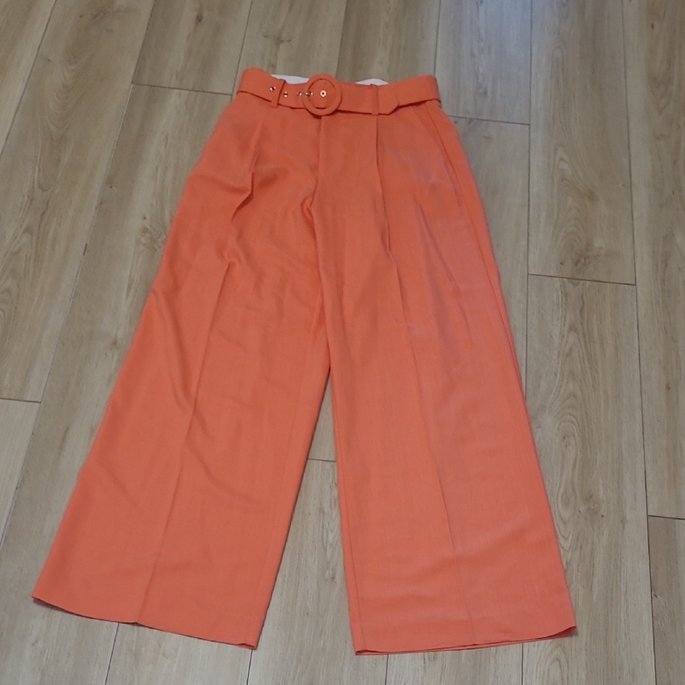 House of Harlow 1960 Orange High Rise Wide-Leg Pants Size 4